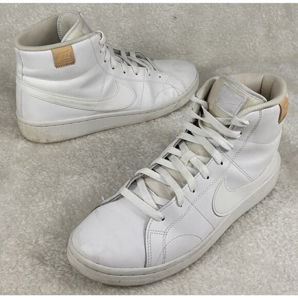 Nike Women's Court Royale 2 Mid Leather Athletic Style# CT1725-100 White Sz 11.5 - Picture 1 of 7